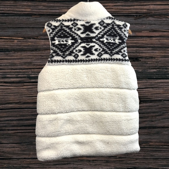 PJ Salvage Cream and Black Patterned Vest - Picture 4 of 4